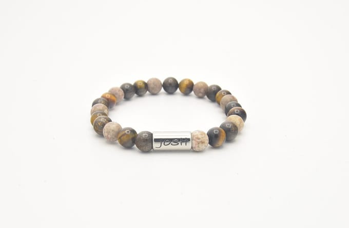 Josh-9313-Armband-Mix bruin-Heren-21,5cm
