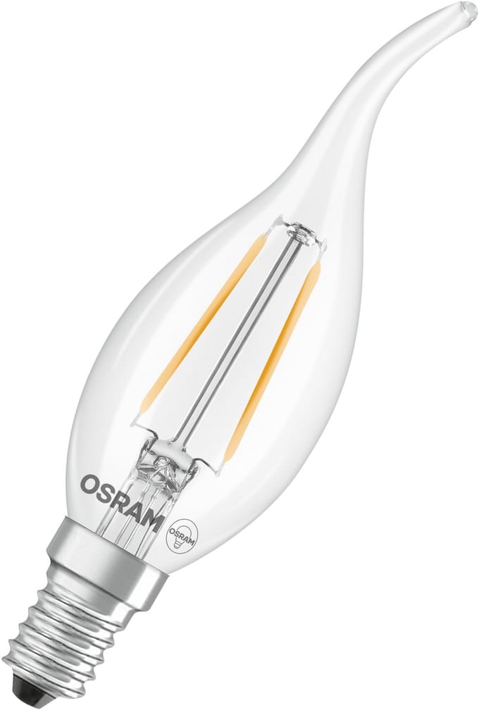 Osram Ledfilamentlamp Kaars Retrofit Classic - D3,5cm - Warm Wit - E14 - 1,8w