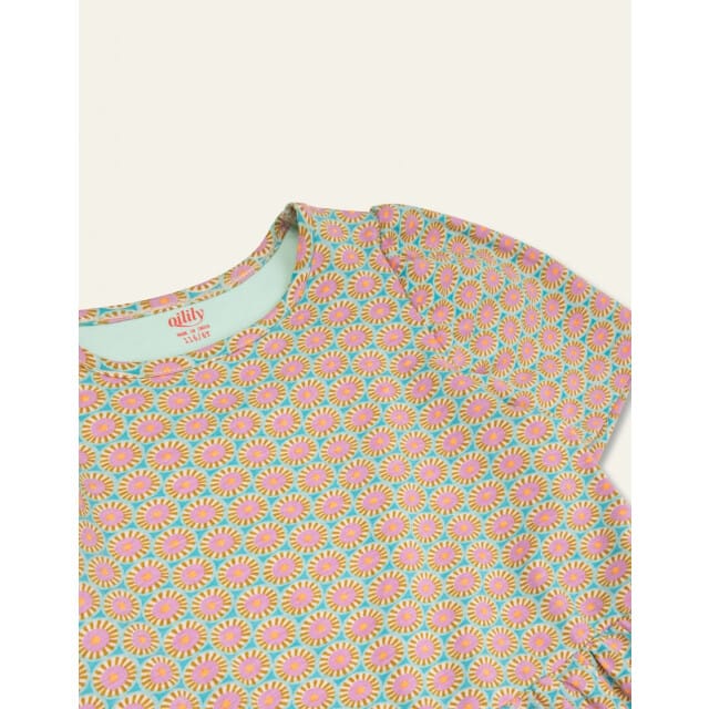 Oilily Duet - Jurk - Meisjes - Blauw - 110/5yr