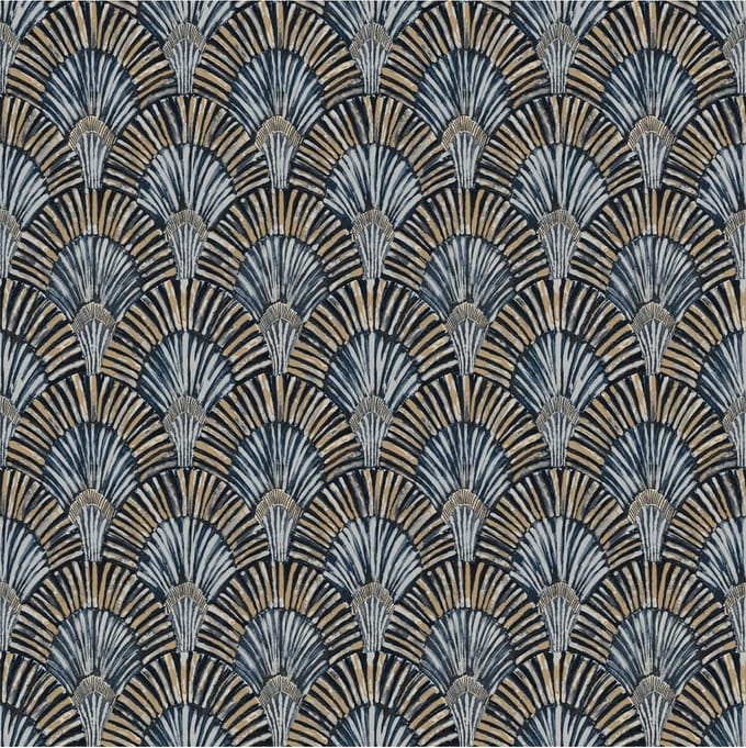 Jungle Fever Deco Fan zwart/beige JF3002