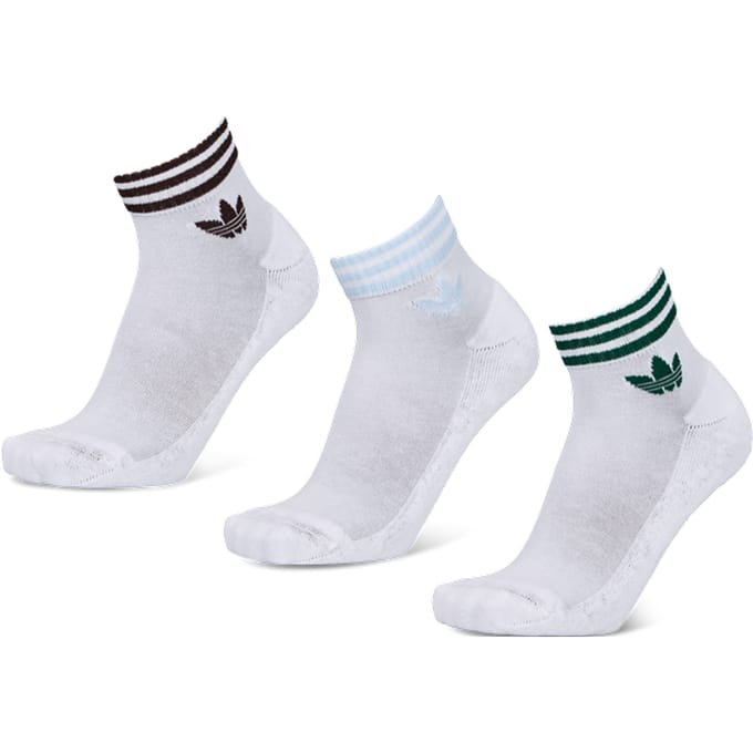 Adidas Ankle 3 Pack Sokken Unisex - Wit - Maat 40-42 - Katoen