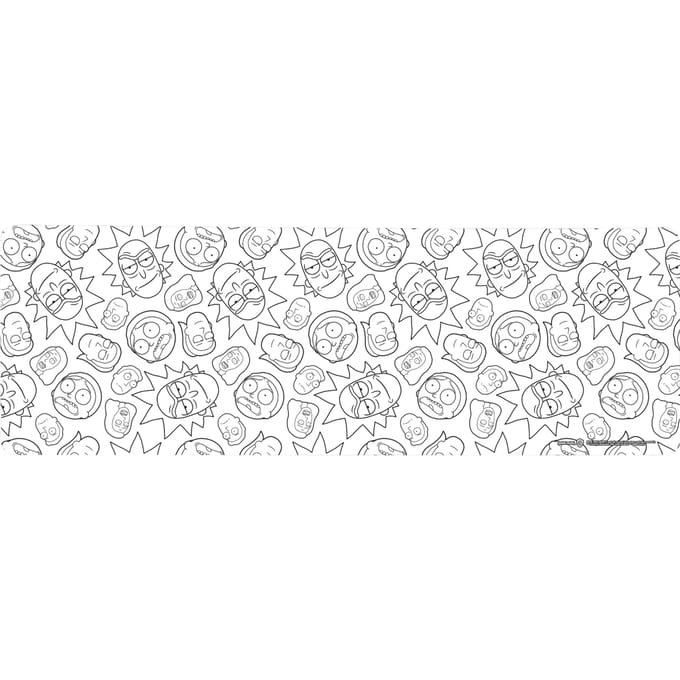 Rick And Morty Character Outlines Gaming Mouse Mat - Medium