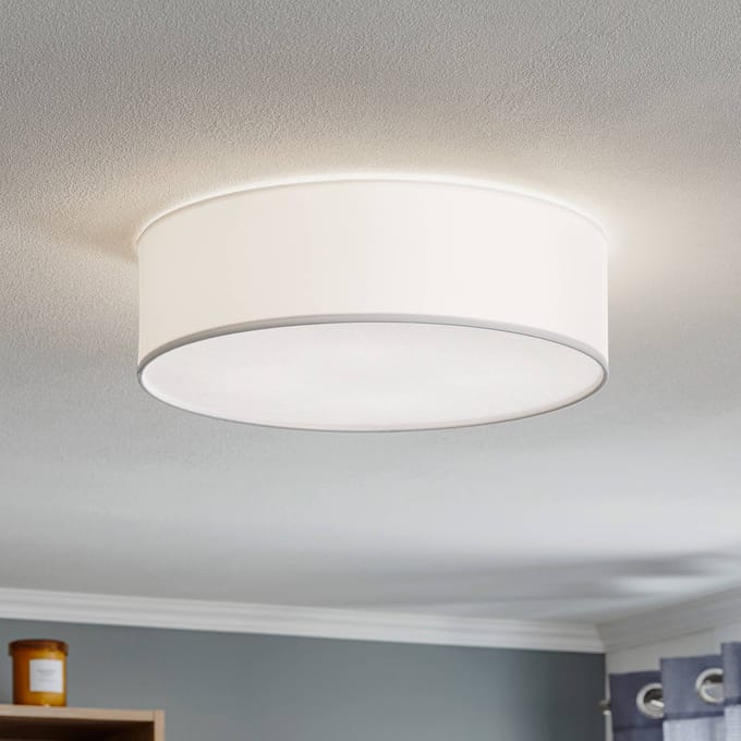 TK Lighting Plafondlamp Rondo, wit Ø 45 cm