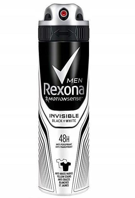 Rexona Men - Deodorant - Spray - Invisible on black + white clothes - 150ml