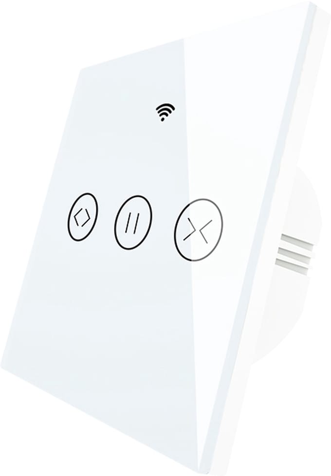 Slimme Wifi Rolluikschakelaar – Touch & App-bediening – Werkt met Tuya, Google & Alexa - Inbouw