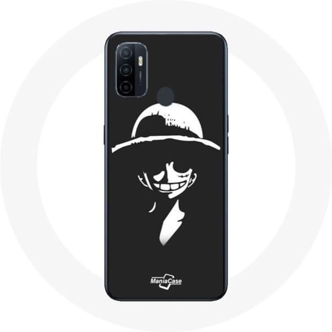 Coque - One Piece - Oppo A53 - Souple - Noir - Manga Luffy Art