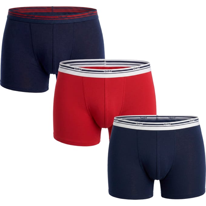 Pakket 3 Heren Boxers Katoen Kleuren D306XP