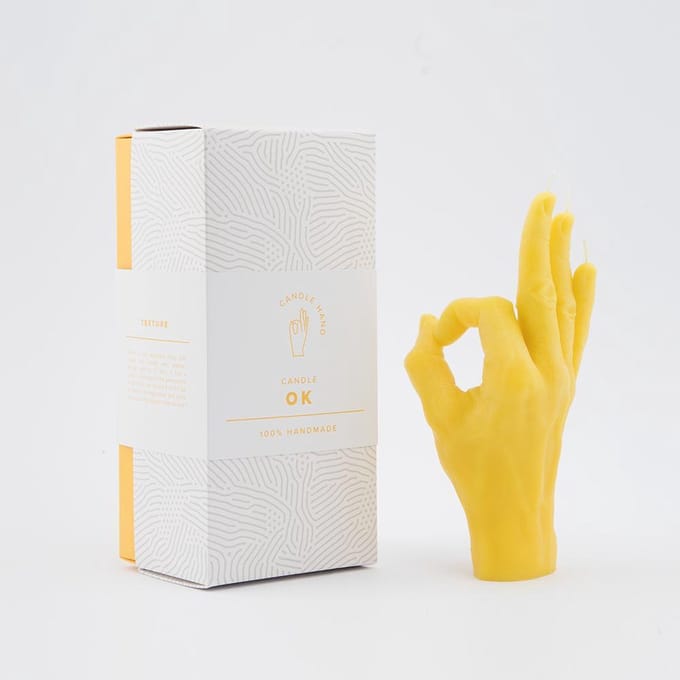CandleHand - OK - yellow
