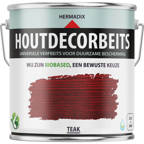 Hermadix Houtdecor Verfbeits Transparant -2,5 liter - 651 Teak