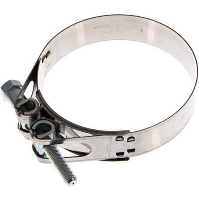 130 - 140 mm Slangklem van Rvs 430 met een 30 mm band - Norma