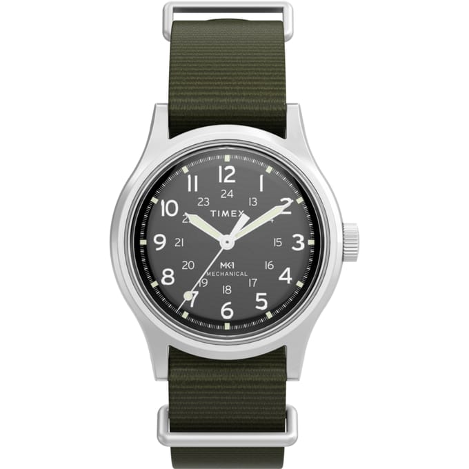 Timex MK1 TW2Y07900 Horloge - Textiel - Groen - Ø 36 mm