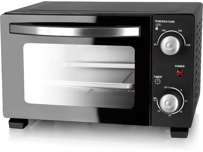 SP® Mini Oven - Elektrische oven - Instelbare Temperatuur - Zwart - 23cm x 37cm x 31cm