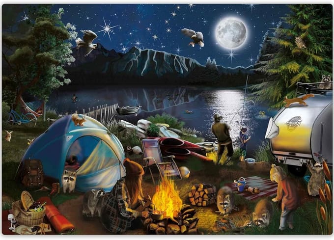 QUOKKA Puzzle 1 x 500 PC Adult Campfire