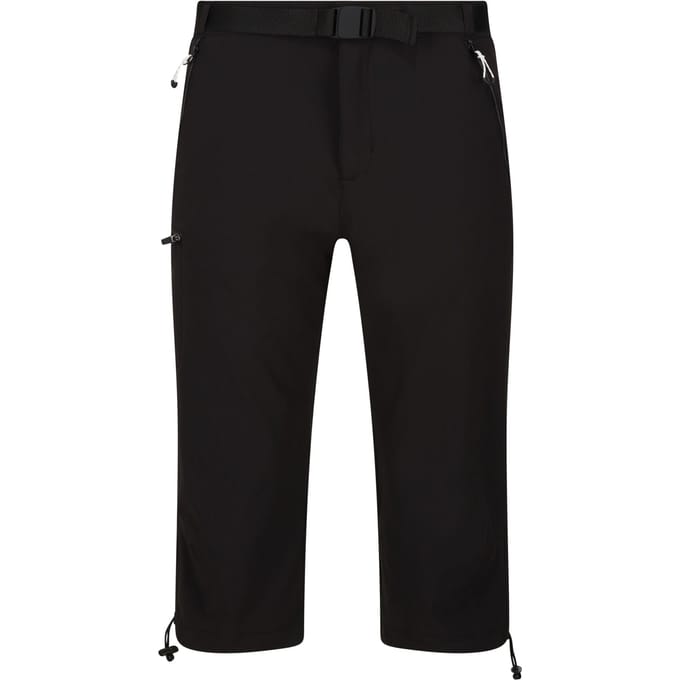 Regatta Heren Xert Stretch III Stretch Active Capri Shorts (Zwart)