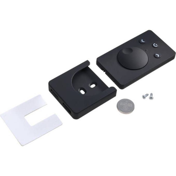 Hera Dynamische afstandsbediening, zwart, dimmer CCT wandhouder