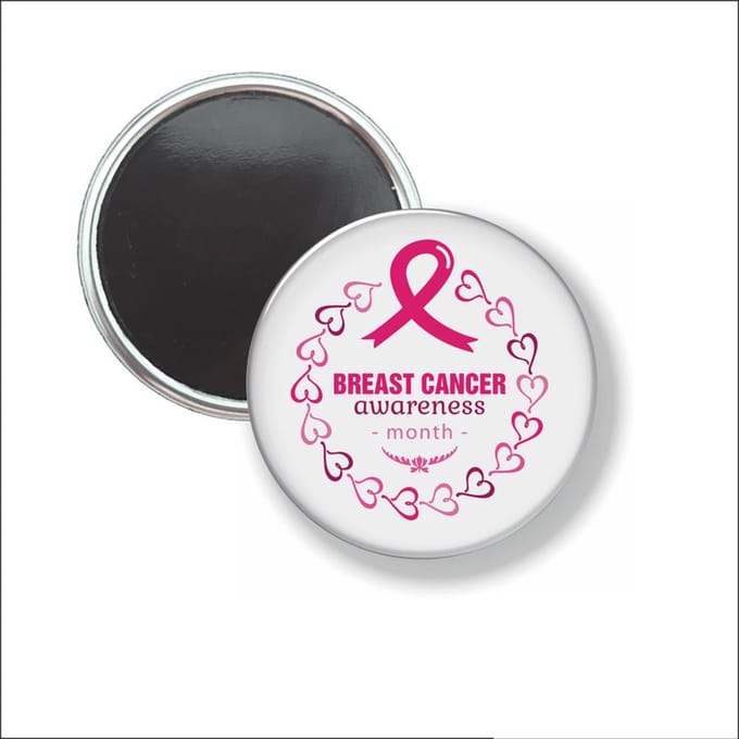 Button Met Magneet 58 MM - Breast Cancer - NIET VOOR KLEDING