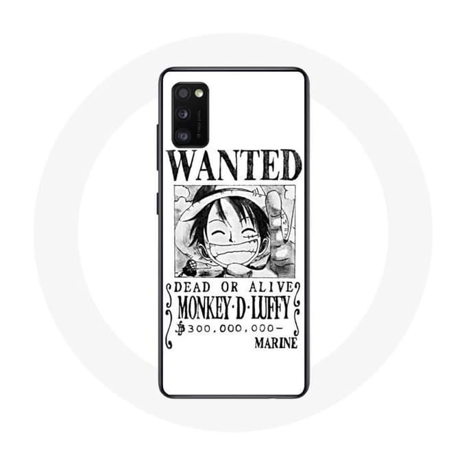 Coque pour Samsung Galaxy S20 plus Luffy One Piece Manga affiche de recherche Blanche