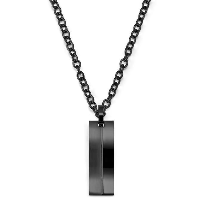 Stijlvolle Gunmetalkleurige Stalen Ketting