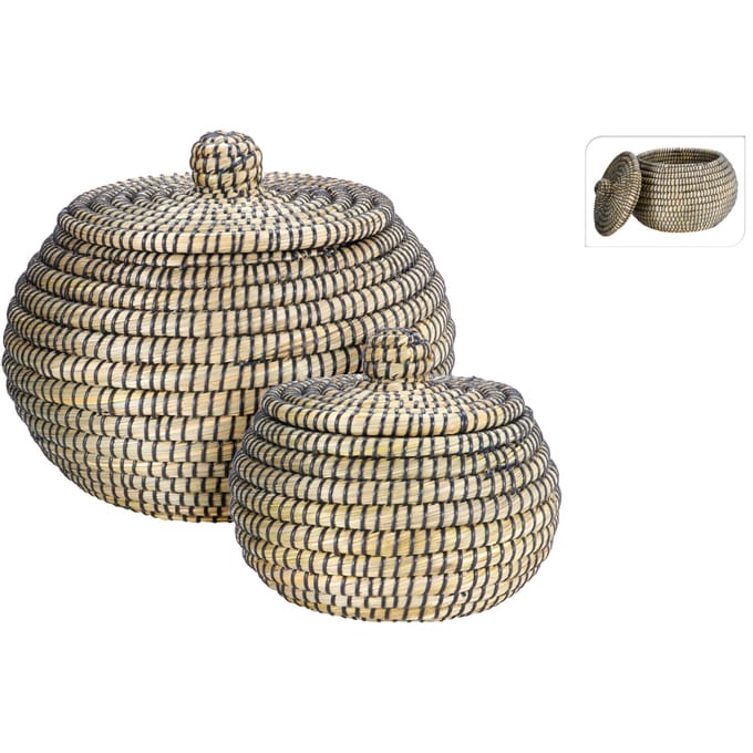 Manden Set - 2 Stuks - Pompoen Vorm