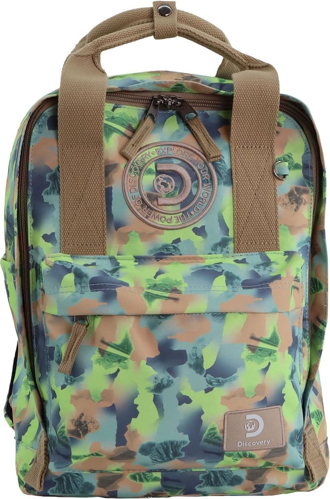 Discovery Cave Laptop Rugzak / Schooltas (L) Groene Camouflage - Groene camouflage