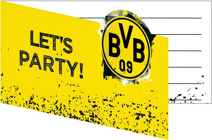 RIETHMULLER - 8 Borussia Dortmund uitnodigingskaarten