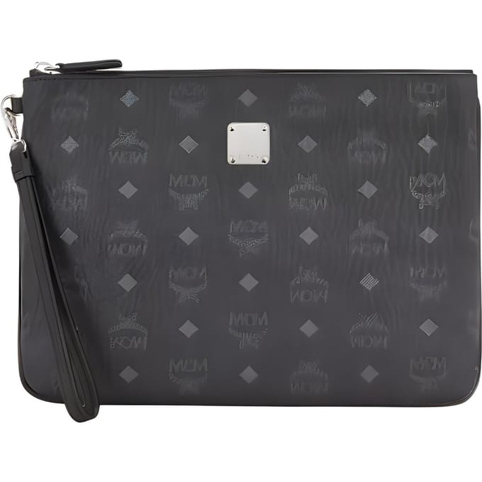 MCM Monogram Patroon Pvc Polstasje Unisex Polstasje Zwart MXZAAVI03BK001 Basic Set (Bag+Dust Bag) black