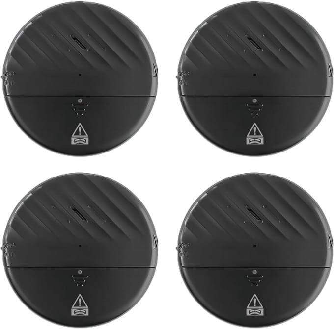 Draadloze Deuralarm met Magnetische Sensor voor Raambeveiliging - Verstelbare Gevoeligheid en LED Indicator - 4 Stuks