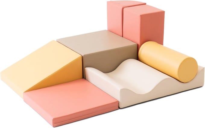 Zachte Bouwstenen Set - 7 Stuks voor Creatieve Ontwikkeling van Kinderen