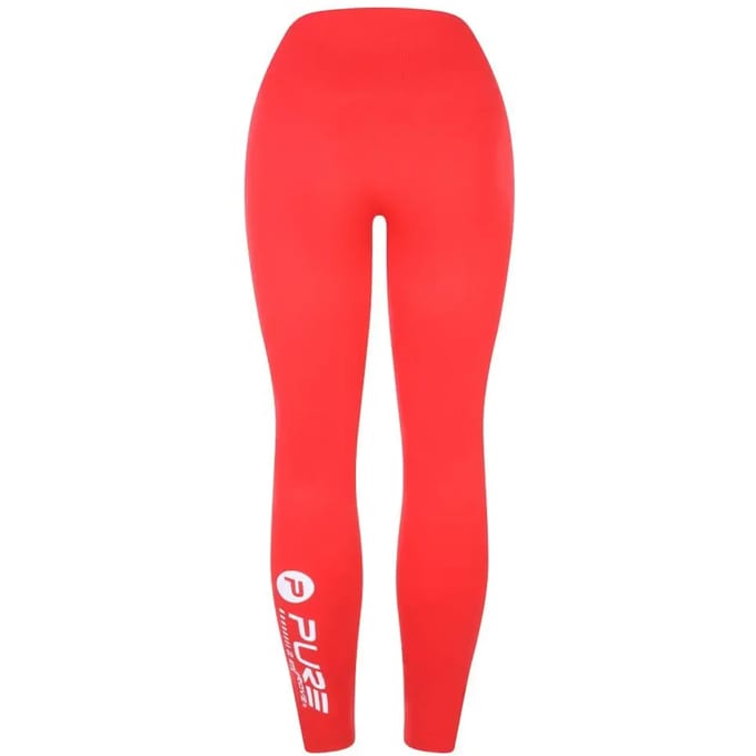 Pure2Improve Sportlegging Dames - Maat M - Rood - Trainingsbroek Dames - Sportbroek