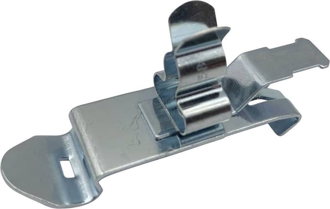 TRU COMPONENTS Schildklem Klem-Ø (max.) 8 mm Verenstaal 1 stuk(s)