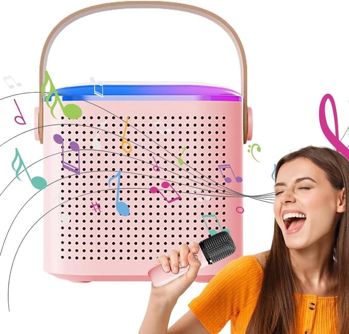 Karaokeset met Draadloze Microfoon - Bluetooth Speaker - Partybox - draadloos