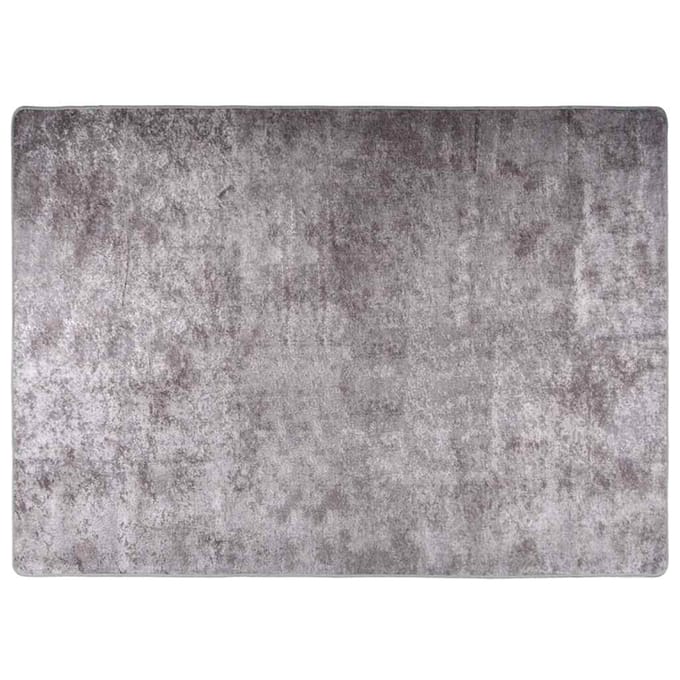 vidaXL - Vloerkleed - wasbaar - 120x180 - cm - grijs