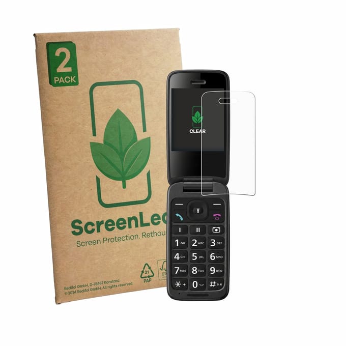 2 Stuks Screenprotector voor Panasonic KX-TU410 - Hoogwaardige Beschermfolie transparant