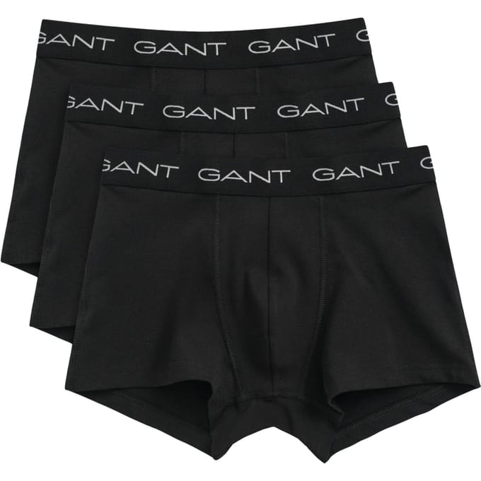 Gant Boxershorts Trunk 3-Pack Zwart - Maat L - Heren