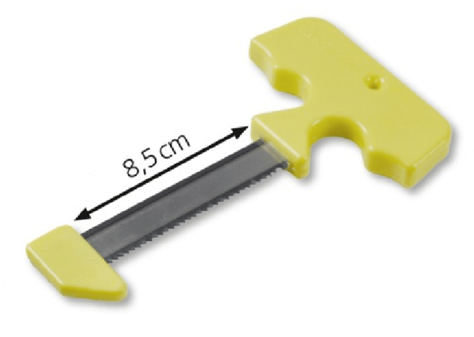 Bottenzaag / slotzaag 8.5 cm geel