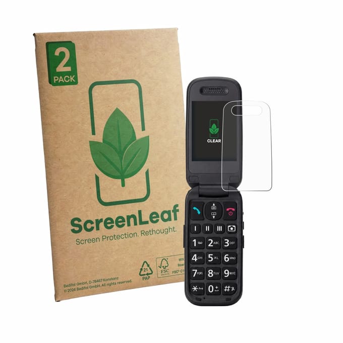 2 Stuks Screenprotector voor Panasonic KX-TU446 - Hoogwaardige Beschermfolie transparant