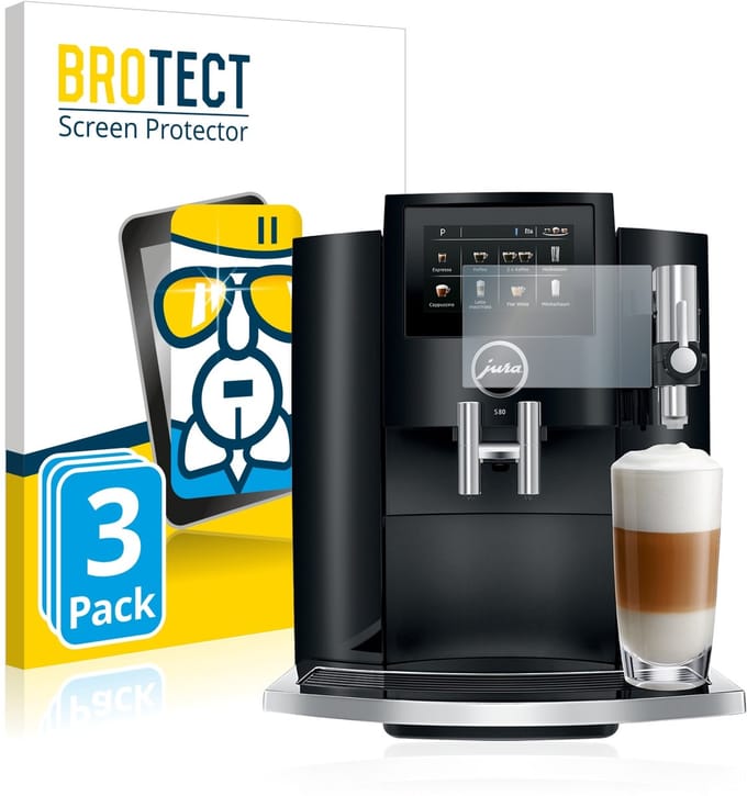 Screenprotector 3 Stuks voor Jura S8 Beschermglas transparant