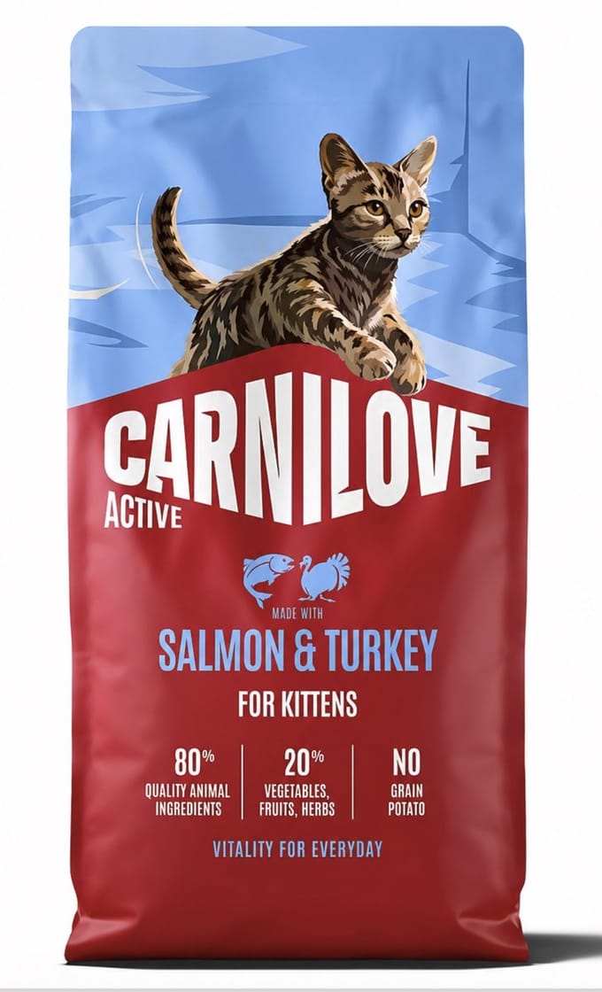 Carnilove salmon / turkey kittens - 6 kg - 1 stuks