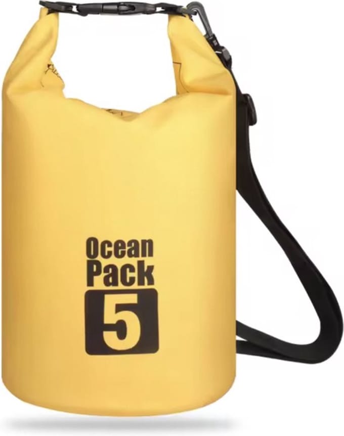 Nixnix® - Waterdichte Tas - Dry bag - 5L - Geel - Ocean Pack