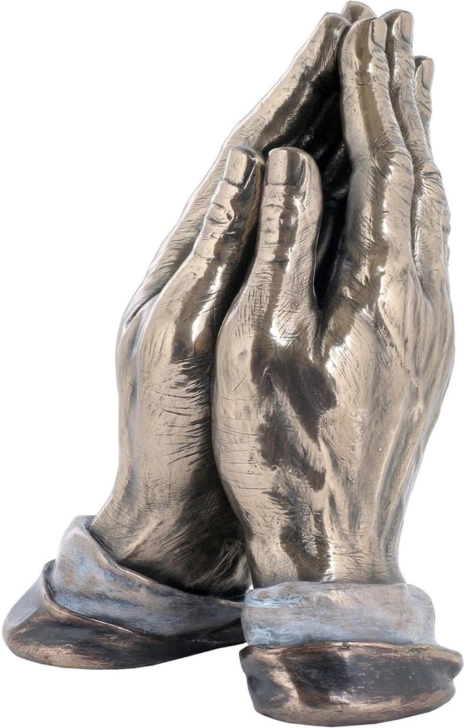 Veronese Design beeld/figuur - Biddende Handen Veronese Design - (hxbxd) ca. 19,5cm x 14,5cm x 13cm