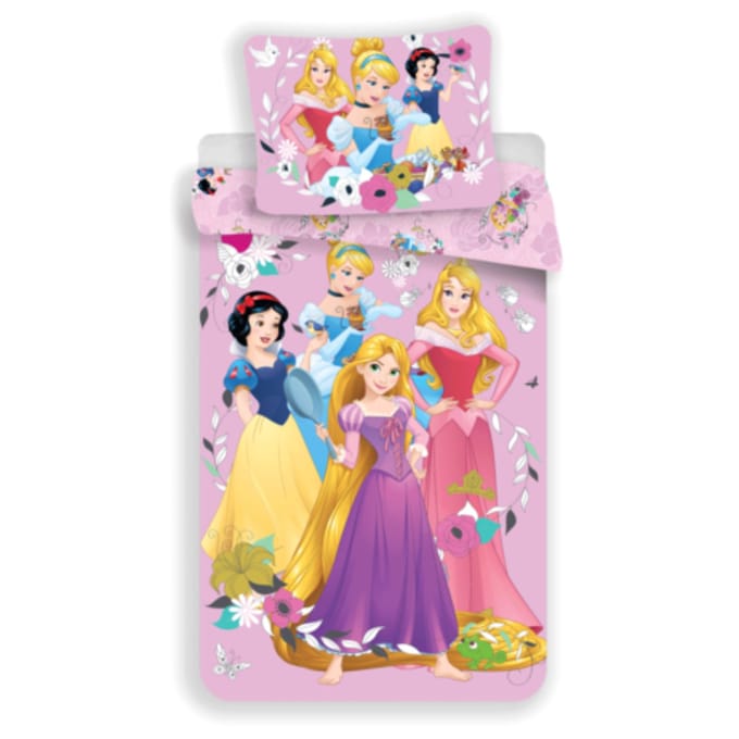 Disney Princess Pink - Dekbedovertrek - Eenpersoons - 140 x 200 cm