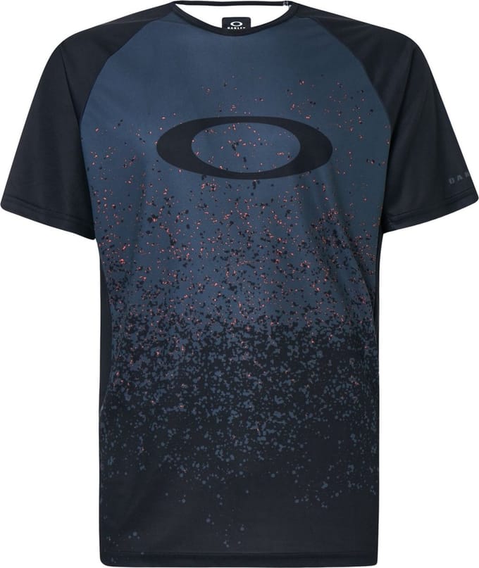 Oakley Mountainbike Ss Tech Tee - Grey Pixel Print Large