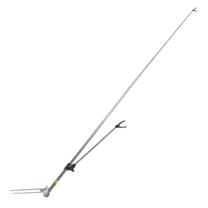 RVS Hengelsteunen Grondinzet Y-vorm Vissteun Standaard2.4M 2.4m / 7.9ft gray
