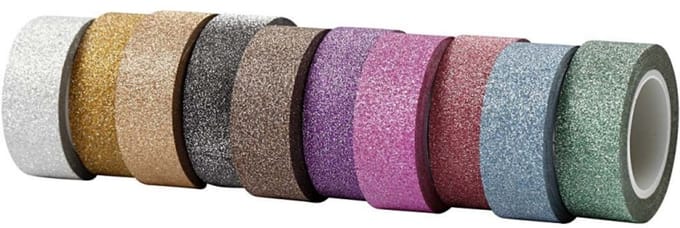 Creativ Company Masking Tape Set 10x6 m Glitter