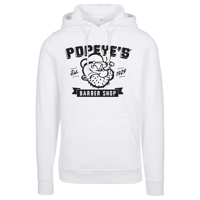 Merchcode Popeye - Popeye Barber Shop Hoodie/trui - M - Wit