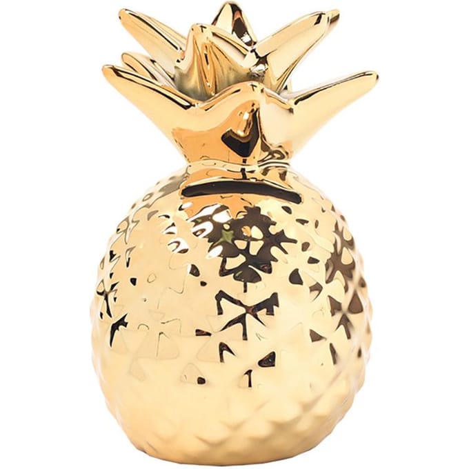 Keramische Ananas Spaarpot Leuke Spaarpot Ornamenten Ananas Spaarpot Huisdecoratie goud