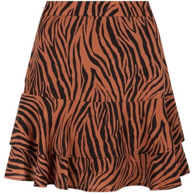 Lofty Manner Rok Mara Brown Mw32 Brown Zebra Dames Maat - S