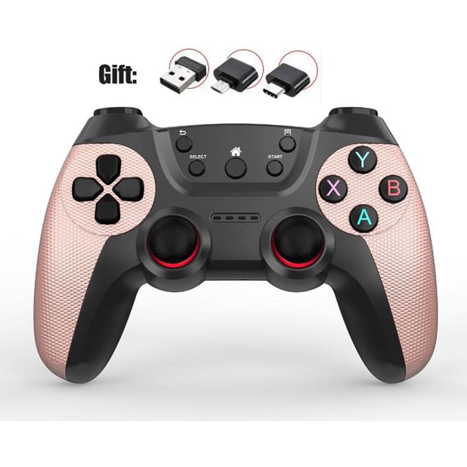 VAORLO Draadloze verdubbelt game Controller Voor Linux/Android telefoon Voor Game Box Game stick PC Smart TV Box 2.4G gamepad Joystick
