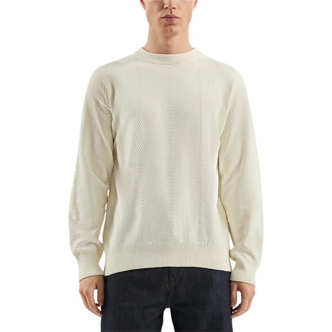 s.Oliver -qs Pullover Offwhite Size: M | Sweaters Outlet | Heren | Wit