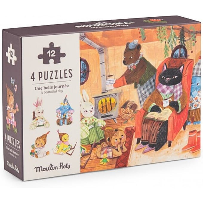 Moulin Roty mini puzzels Les Minouchkas 3jr+